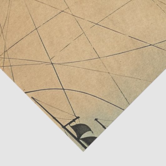 Design der Nautic Map Serie 6 Seidenpapier (Ausschnitt)