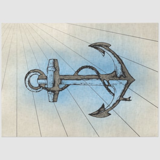 Design der Nautic-Serie 16 Seidenpapier (Vorderseite)