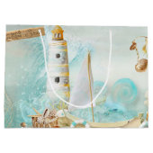 Design der Nautical Series 11 Große Geschenktüte (Rückseite)