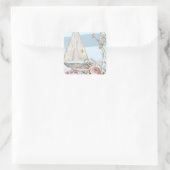 Design der Nautikreihe 3 Quadratischer Aufkleber (Tasche)