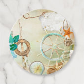 Design der Nautikserie 2 Geschenkanhänger (Vorderseite)