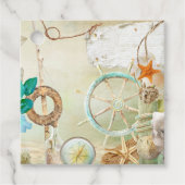 Design der Nautikserie 2 Geschenkanhänger (Vorderseite)