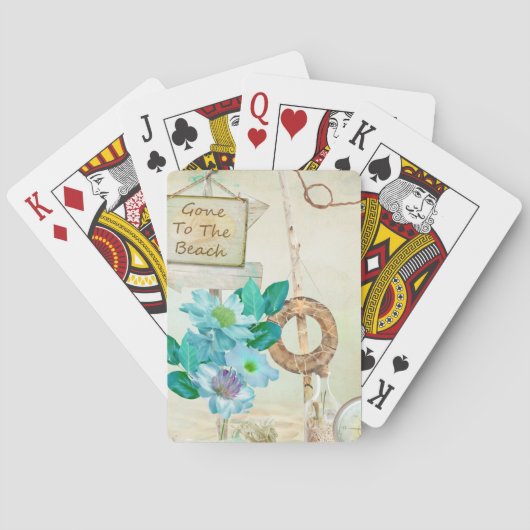 Design der Nautikserie 2 Spielkarten (Rückseite)