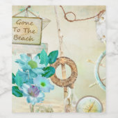 Design der Nautikserie 2 Weinetikett (Einzelnes Label)