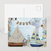 Design der Nautikserie 4 Postkarte (Vorne/Hinten)