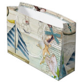Design der Nautikserie 5 Große Geschenktüte (Rückseite Schrägansicht)