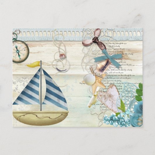 Design der Nautikserie 5 Postkarte (Vorderseite)
