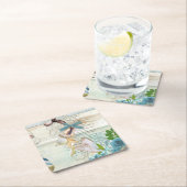 Design der Nautikserie 5 Rechteckiger Pappuntersetzer (Vor Ort)