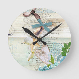 Design der Nautikserie 5 Runde Wanduhr