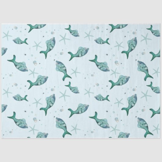 Design der Nautikserie 6 Seidenpapier (Vorderseite)