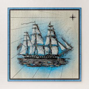 Design der Nautischen Serie 14 Puzzle