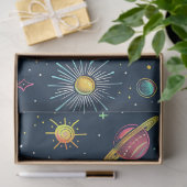 Design der Neon Cosmos-Serie 4 Seidenpapier (Geschenk)