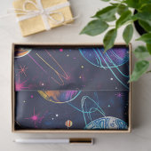 Design der Neon Cosmos-Serie 9 Seidenpapier (Geschenk)