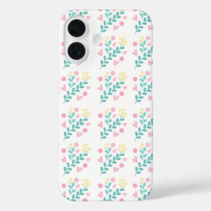 Design der niedlichen Blume iPhone 16 Hülle