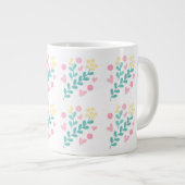 Design der niedlichen Blume Jumbo-Tasse (Vorderseite Rechts)