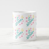 Design der niedlichen Blume Jumbo-Tasse (Vorderseite)