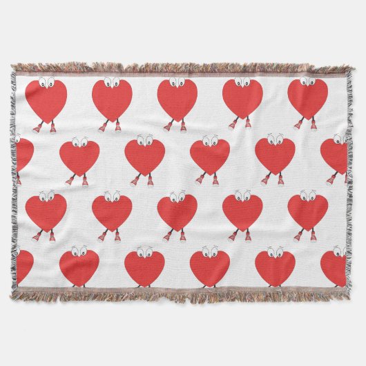 Design der Niedlichen Liebe in der Herzform Decke (Vorderseite)