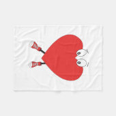 Design der Niedlichen Liebe in der Herzform Fleecedecke (Vorderseite (Horizontal))