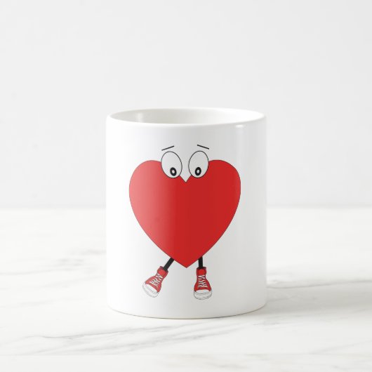 Design der Niedlichen Liebe in der Herzform Kaffeetasse (Mittel)