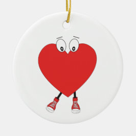Design der Niedlichen Liebe in der Herzform Keramik Ornament
