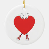 Design der Niedlichen Liebe in der Herzform Keramik Ornament (Hinten)