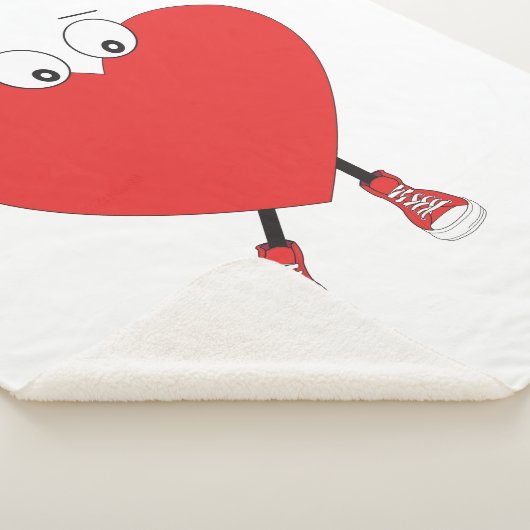 Design der Niedlichen Liebe in der Herzform Sherpadecke (3/4)