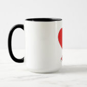 Design der Niedlichen Liebe in der Herzform Tasse (Links)