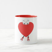 Design der Niedlichen Liebe in der Herzform Tasse (Zentrum)
