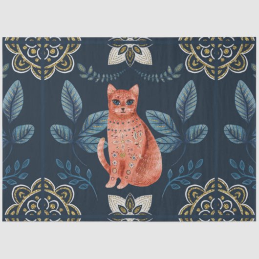 Design der Nordic Tile Serie für Weihnachten 24 Seidenpapier (Vorderseite)