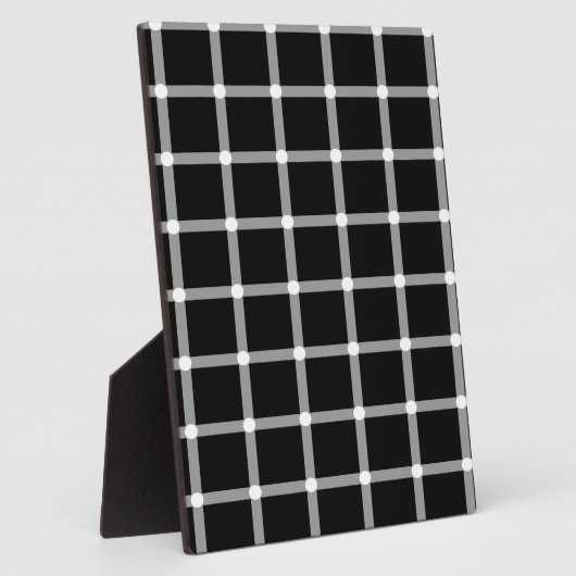 Design der optischen Gittertäuschung Fotoplatte (Seite)