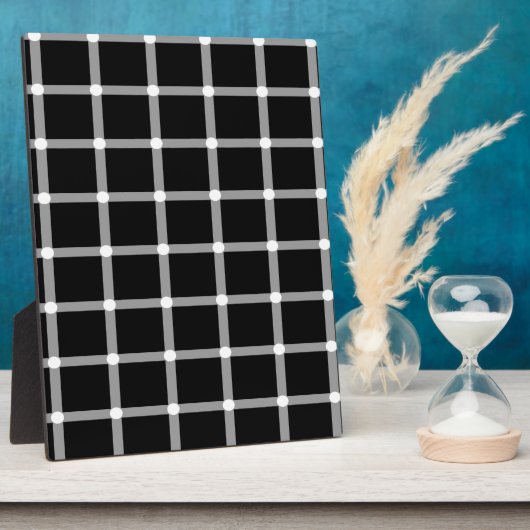 Design der optischen Gittertäuschung Fotoplatte (Seite)