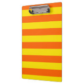 Design der orangen und gelben Streifen Klemmbrett (Links)