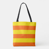 Design der orangen und gelben Streifen Tasche (Rückseite)