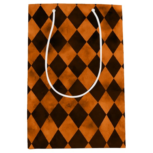 Design der Orangenschalen und Sonnenblumen-Serie 1 Mittlere Geschenktüte (Vorderseite)