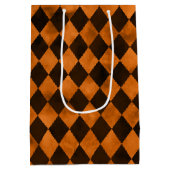 Design der Orangenschalen und Sonnenblumen-Serie 1 Mittlere Geschenktüte (Rückseite)