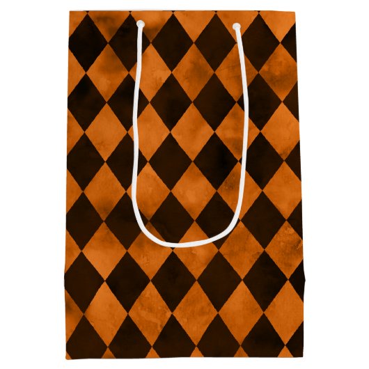 Design der Orangenschalen und Sonnenblumen-Serie 1 Mittlere Geschenktüte (Rückseite)