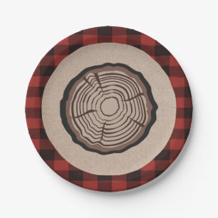 Design der Papiertafel für den Lumberjack Pappteller