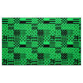 Design der Patchwork-Muster in grün schwarz Stoff (Fat Quarter (45,7 x 55,9 cm))