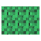 Design der Patchwork-Muster in grün schwarz Tischdecke (Vorderseite (Horizontal))