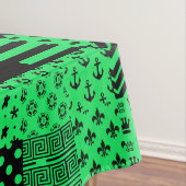 Design der Patchwork-Muster in grün schwarz Tischdecke (Beispiel)