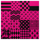 Design der Patchwork-Muster in rosa Schwarz Stoff (Muster)