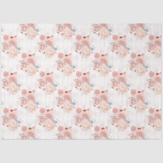 Design der Peach- und Silver-Serie 11 Seidenpapier (Vorderseite)