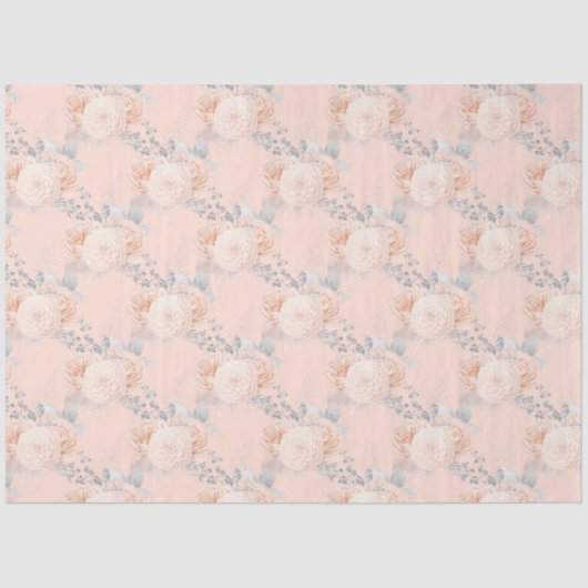 Design der Peach- und Silver-Serie 13 Seidenpapier (Vorderseite)