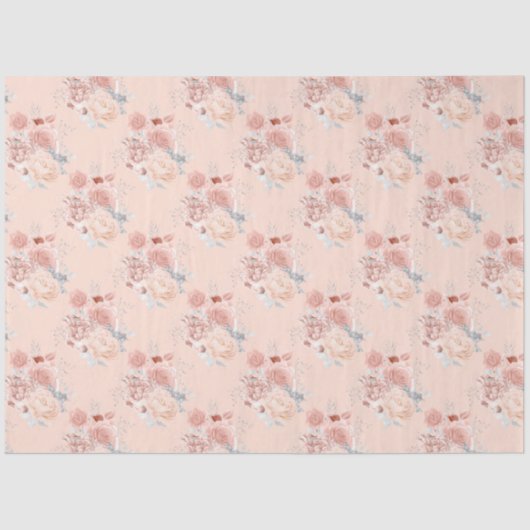 Design der Peach- und Silver-Serie 16 Seidenpapier (Vorderseite)