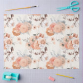 Design der Peachy Floral Series 2 Seidenpapier (Basteln)