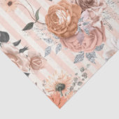 Design der Peachy Floral Series 3 Seidenpapier (Ausschnitt)