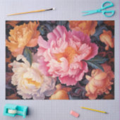 Design der Peonies-Serie 14 Seidenpapier (Basteln)