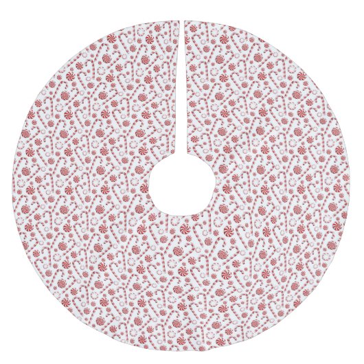 Design der Peppermint-Gewürzreihe 12 Polyester Weihnachtsbaumdecke (Vorderseite)