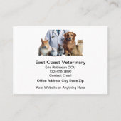 Design der Personalausweise für Tierärzte Visitenkarte (Vorderseite)