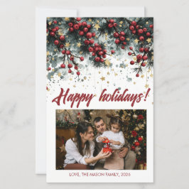 Design der personalisierten Happy Holidays Card
